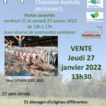Vente de jeunes taureaux du 27/01/22 à Optigen – NOUHANT (23)