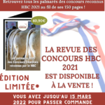 La revue des Concours HBC 2021 est disponible à la vente !